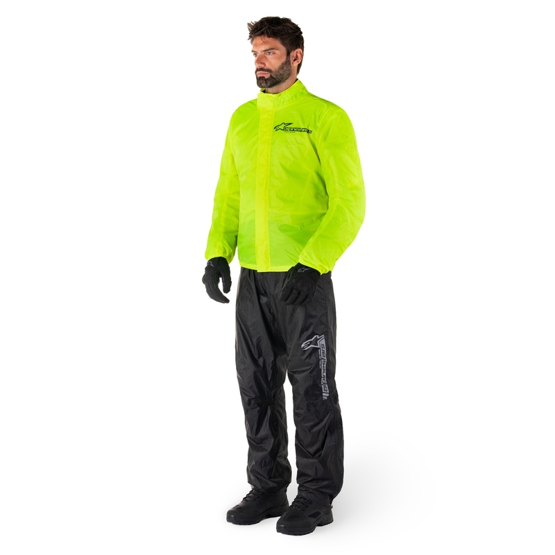 Geaca impermeabila Alpinestars Hurricane Rain 2 galben fluo