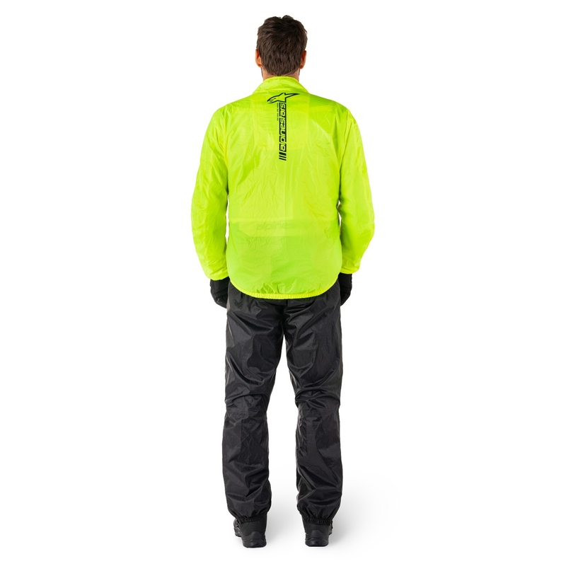Geaca impermeabila Alpinestars Hurricane Rain 2 galben fluo