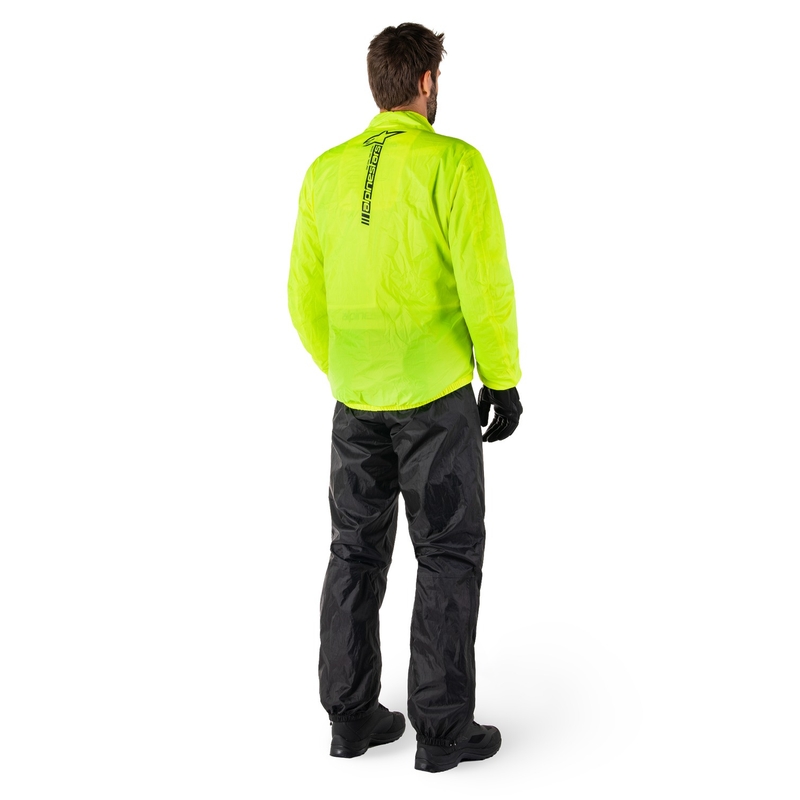 Geaca impermeabila Alpinestars Hurricane Rain 2 galben fluo