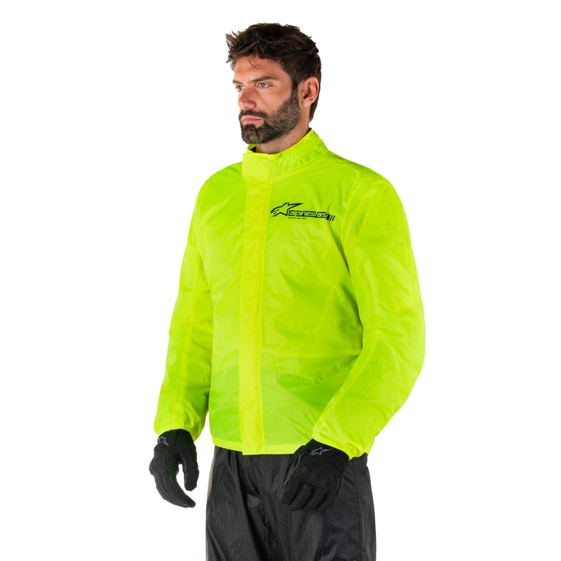 Geaca impermeabila Alpinestars Hurricane Rain 2 galben fluo