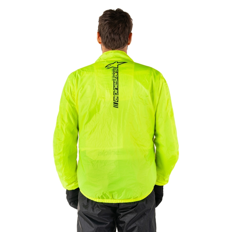 Geaca impermeabila Alpinestars Hurricane Rain 2 galben fluo