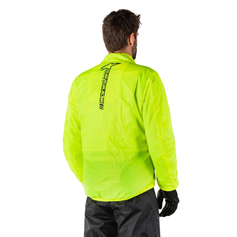 Geaca impermeabila Alpinestars Hurricane Rain 2 galben fluo