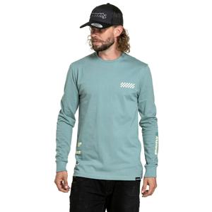Tricou cu mânecă lungă Meatfly Appex Mint Blue
