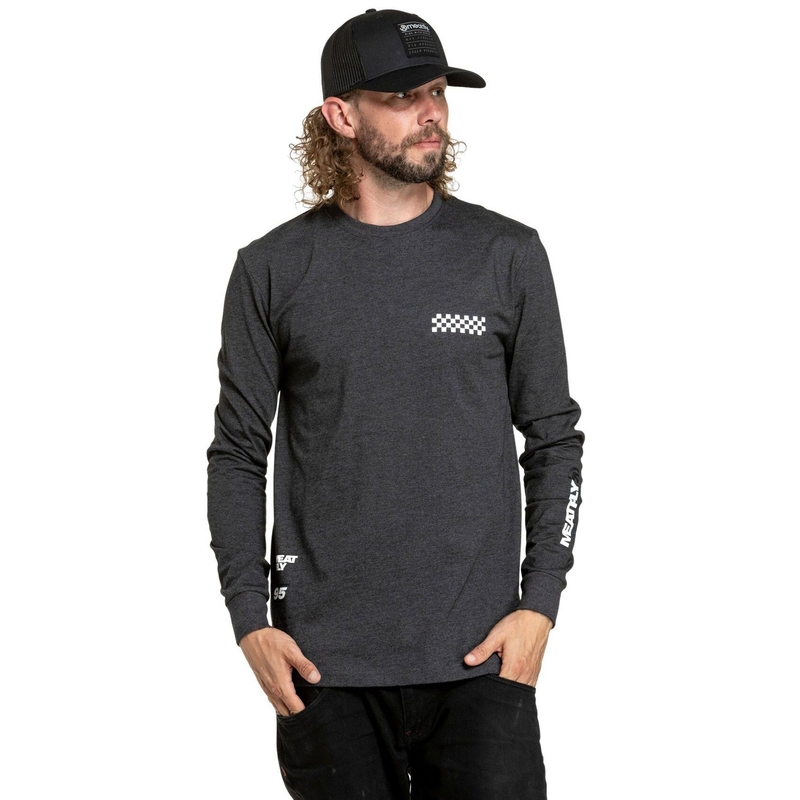 Tricou cu mânecă lungă Meatfly Appex gri