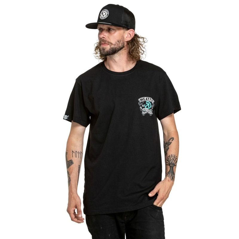 Tricou negru Meatfly Whisky Boy
