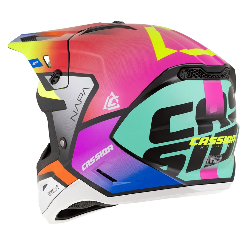 Casca motocross Cassida Cross Cup 2 Napa pearl multicolor