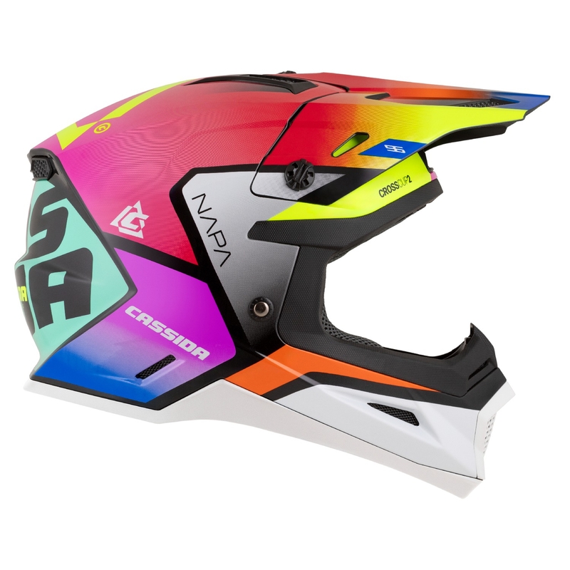 Casca motocross Cassida Cross Cup 2 Napa pearl multicolor