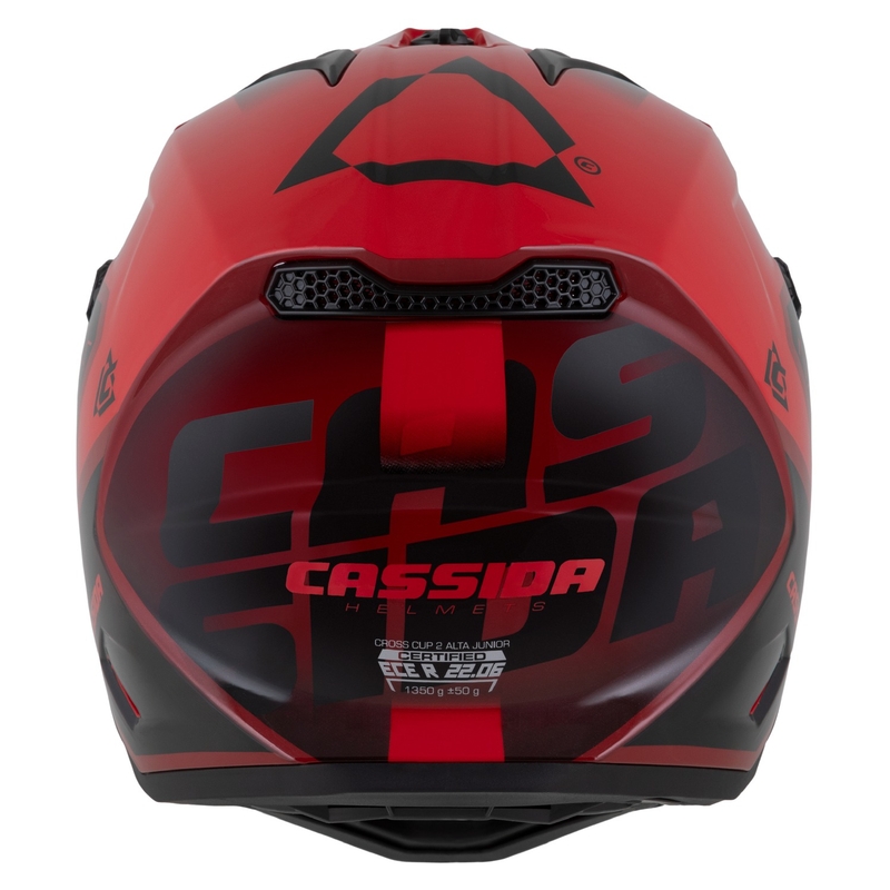 Casca Motocross Motocross Cassida Cross Cup 2 Napa Roșu Perlat-Mov-Negru