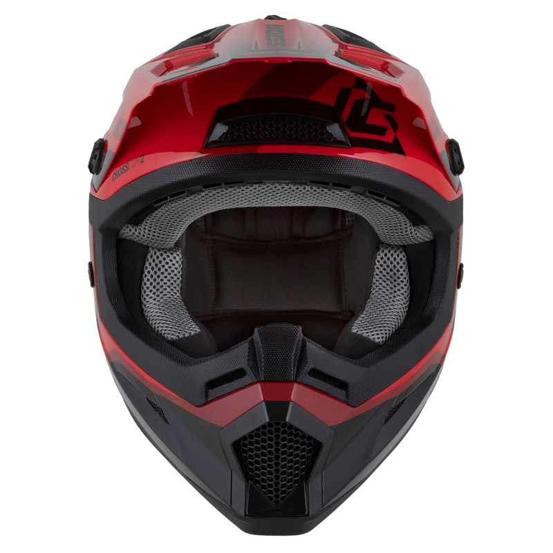 Casca Motocross Motocross Cassida Cross Cup 2 Napa Roșu Perlat-Mov-Negru