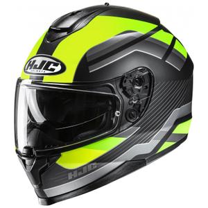 Casca moto integrala HJC C70N Belis MC3HSF galben fluo-negru