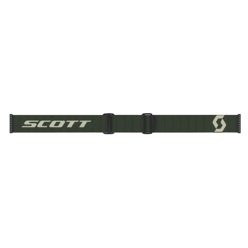 Ochelari de protecție SCOTT Fury LS de motocross kaki cu plexiglas gri