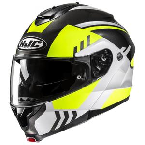 Cască de motocicletă rabatabilă HJC C91N Kaon MC3H galben fluo-negru-gri