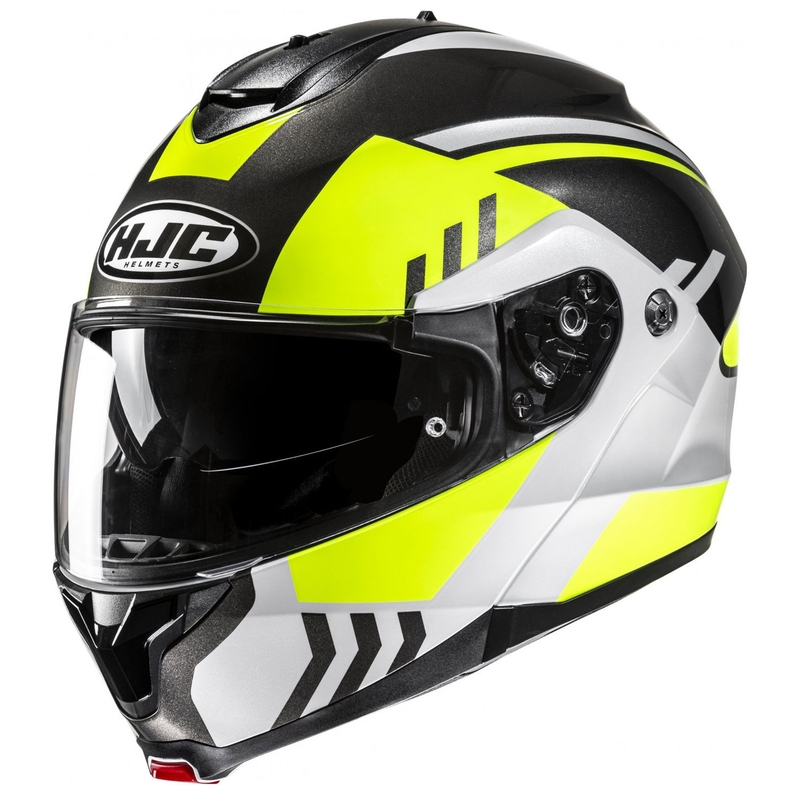 Cască de motocicletă rabatabilă HJC C91N Kaon MC3H galben fluo-negru-gri