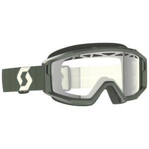Ochelari de protecție SCOTT Primal Enduro de motocross kaki cu plexiglas transparent