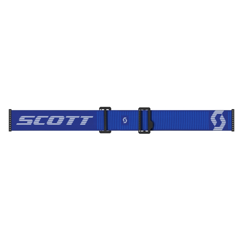 Ochelari de protecție SCOTT Prospect 2.0 de motocross alb-albastru cu sticlă oglindă albastră