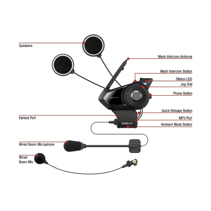 Set de 2 interfoane Bluetooth SENA 30K