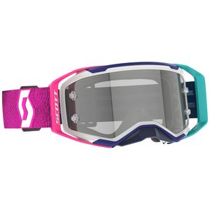 Ochelari de protecție de motocross SCOTT Prospect 2.0 LS albastru-roz cu plexiglas sensibil la lumină