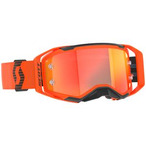 Ochelari de protecție SCOTT Prospect 2.0 de motocross portocaliu-negru cu plexiglas portocaliu oglindă