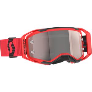 Ochelari de motocross SCOTT Prospect 2.0 roșu-negru cu plexiglas argintiu