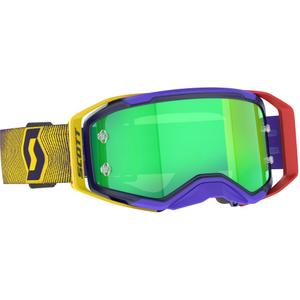 Ochelari de protecție de motocross SCOTT Prospect 2.0 roșu-galben cu plexiglas verde
