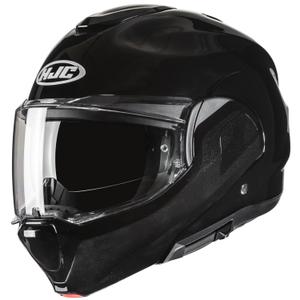 Cască de motocicletă rabatabilă HJC F100 Negru metalizat solid