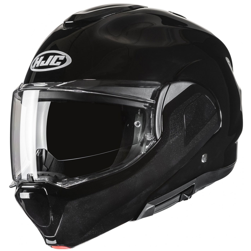 Cască de motocicletă rabatabilă HJC F100 Negru metalizat solid