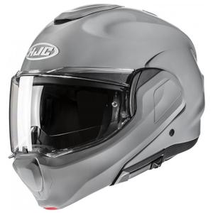 Cască de motocicletă rabatabilă HJC F100 Gri solid