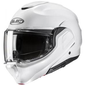 Cască de motocicletă rabatabilă HJC F100 Solid alb perlat