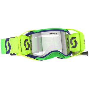 Ochelari de motocross SCOTT Prospect 2.0 WFS violet-galben fluo cu plexiglas transparent