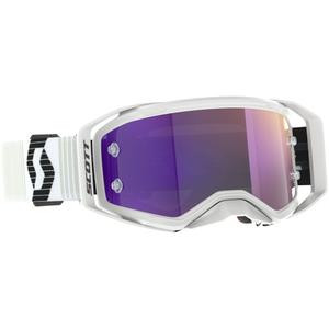 Ochelari de protecție SCOTT Prospect 2.0 de motocross alb-negru cu plexiglas violet