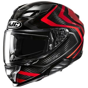 Casca moto integrala HJC F71 Carbon Nevio MC1 negru-rosu