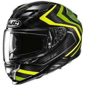 Casca moto integrala HJC F71 Carbon Nevio MC3H negru-verde fluo