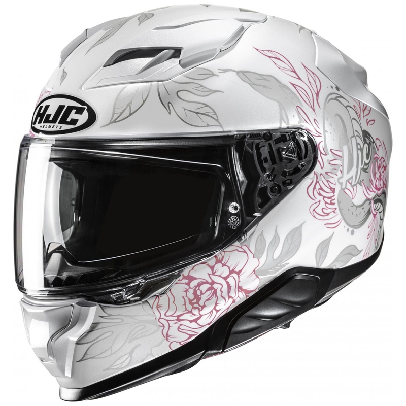 Casca moto integrala HJC F71 Eliz MC8 alb-gri