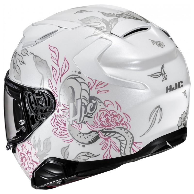 Casca moto integrala HJC F71 Eliz MC8 alb-gri