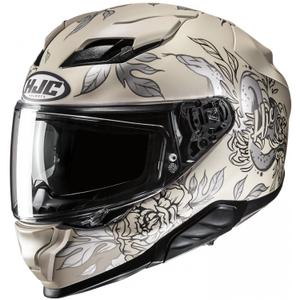 Casca moto integrala HJC F71 Eliz MC9SF bej-gri