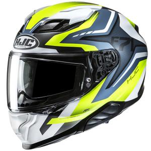 Casca moto integrala HJC F71 Fes MC3HSF alb-galben fluo