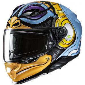 Casca moto integrala HJC F71 Monkey DJ MC23 albastru-galben