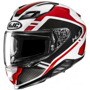 Casca moto integrala HJC F71 Tozz MC1 alb-rosu-negru