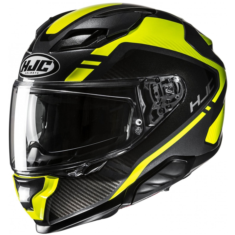 Casca moto integrala HJC F71 Tozz MC3H negru-galben fluo