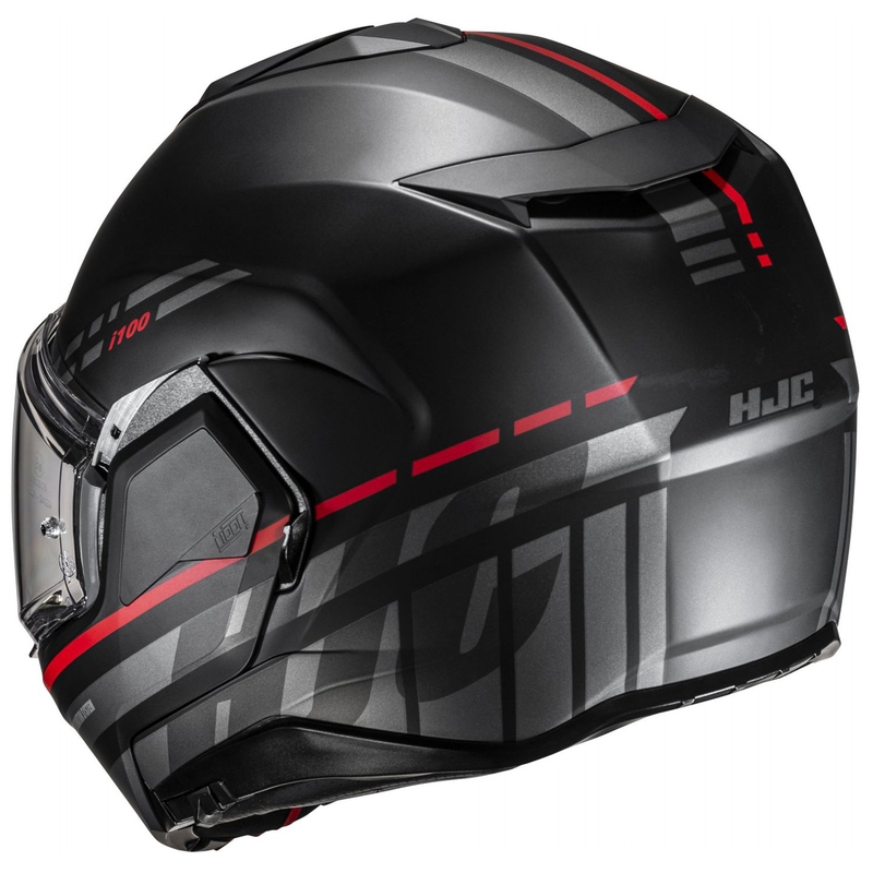 Cască de motocicletă rabatabilă HJC i100 Sysma MC1SF gri-negru