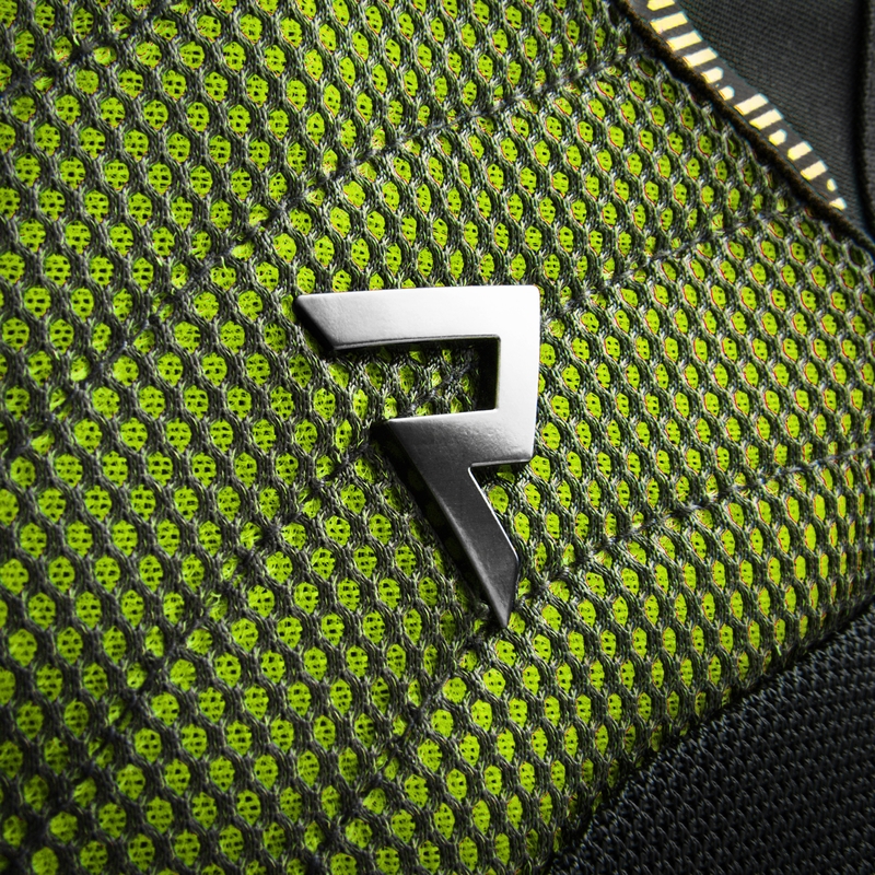 Geaca moto dama Rebelhorn Jax negru-galben fluo