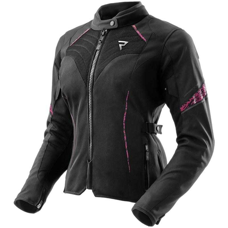 Jacheta moto Rebelhorn Jax de dama negru-roz