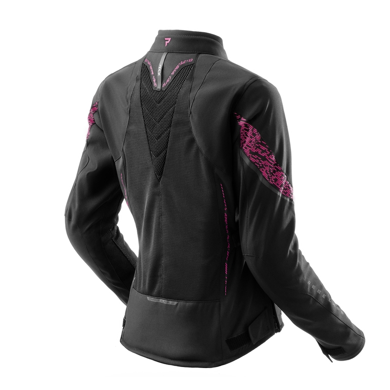Jacheta moto Rebelhorn Jax de dama negru-roz