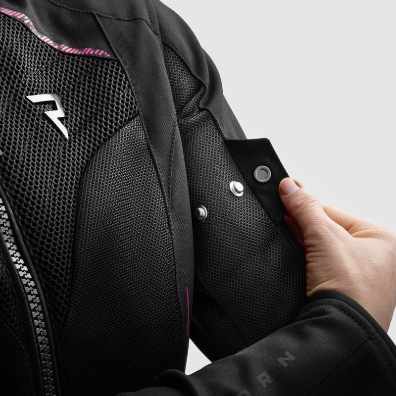 Jacheta moto Rebelhorn Jax de dama negru-roz