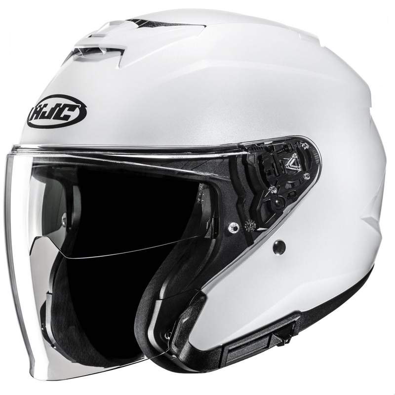 Casca moto deschisa HJC i31 Solid alb perlat