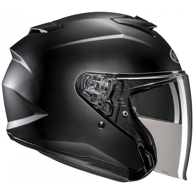 Casca Moto Deschisa Semi Plata HJC i31 Solid Neagra