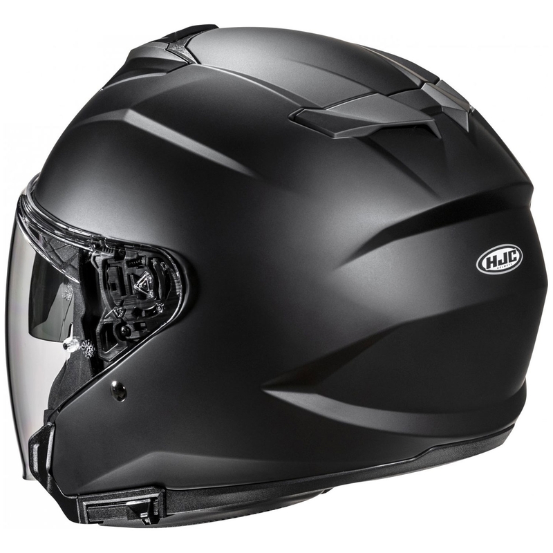Casca Moto Deschisa Semi Plata HJC i31 Solid Neagra