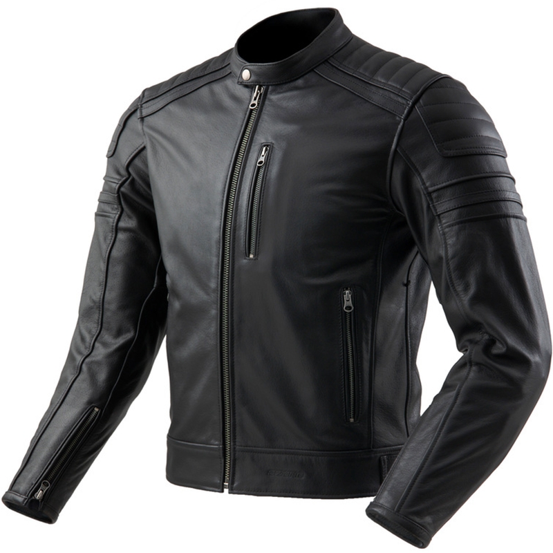 Geacă de motocicletă din piele Ozone Colt neagră