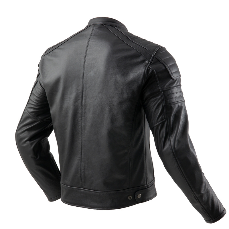 Geacă de motocicletă din piele Ozone Colt neagră