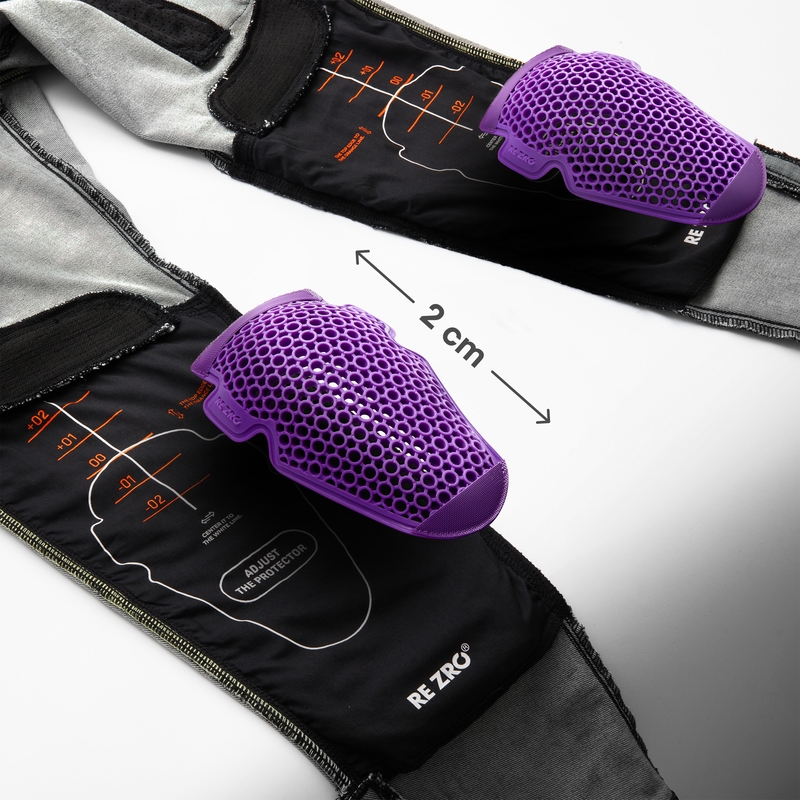 Blugi moto Rebelhorn Vandal Mono spalati negri